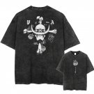 American Y2K Streetwear Gothic Japanese Anime One Piece Luffy Skull T-Shirt