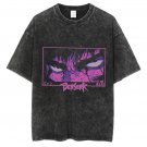 American Y2K Streetwear Gothic Japanese Anime Berserk Black Washed T-Shirt