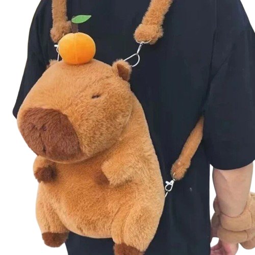 Capybara Plush Kawaii Stuffed Plush Backpack Knapsack Bag Shoulder Bag Birthday Xmas Gift