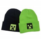 Outdoor Minecraft Creeper Knitted Plush Hat Warm Beanie Cap Anime Cosplay Men Women Unisex Costume
