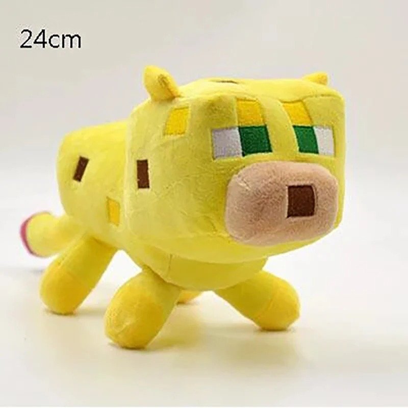 24cm Minecraft Ocelot Tiger Plush Toys Doll Game Plush Soft Stuffed Toys for Children Kids Gifts