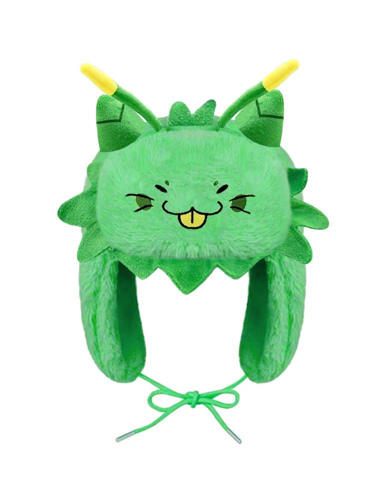 Roblox Game Cartoon Anime Regretevator Gnarpy Tentacle Ushanka Hat Cute Y2K Warm Winter Hat