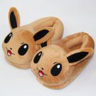 Cute Anime Pokemon Eevee Kawaii Plush Indoor Slippers Adult Kids Warm Shoes Home