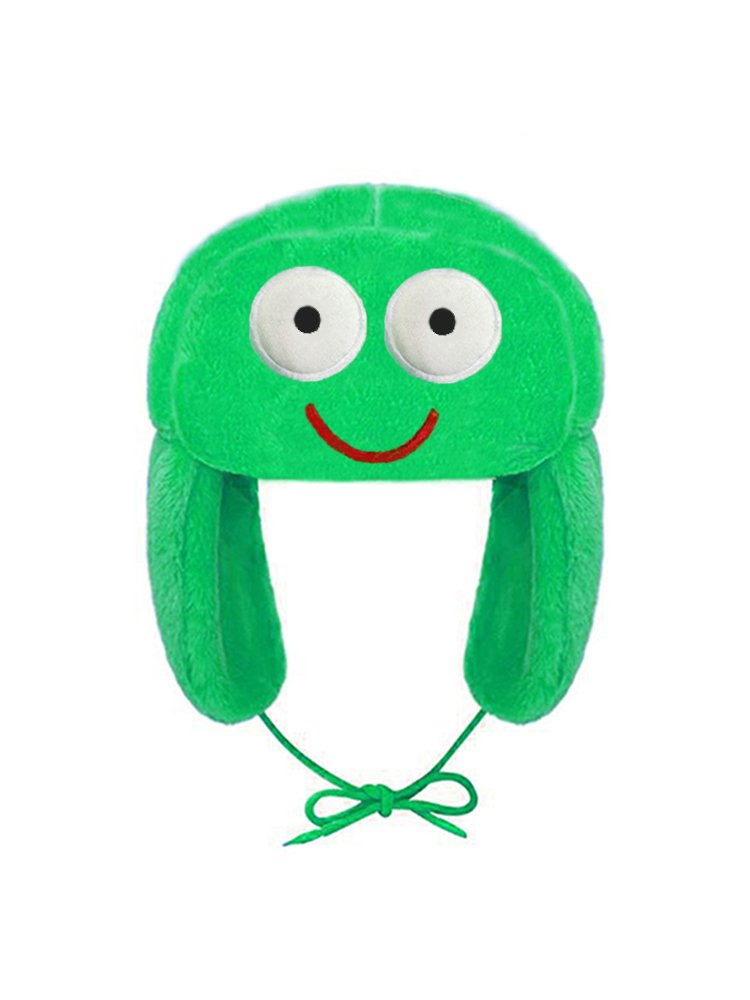 Japanese Cartoon Anime A Talking Cactus Ushanka Hat Cute Y2K Warm Winter Hat