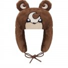 Japanese Cartoon Anime Rilakkuma Moon Bear Brown Ushanka Hat Cute Y2K Warm Winter Hat