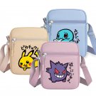 Anime Cartoon Pokemon Pikachu Gengar Shoulder Bag Handbag Crossbody Bag Messenger School Work Bags