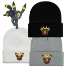 Y2K Anime Umbreon Snake Beanies Winter Warm Hat Cute Embroidery Cap Adult Kid