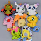 10cm Digimon Adventure Patamon Tailmon Gomamon Piyomon Agumon Tentomon Key chain Doll Plush Pendant