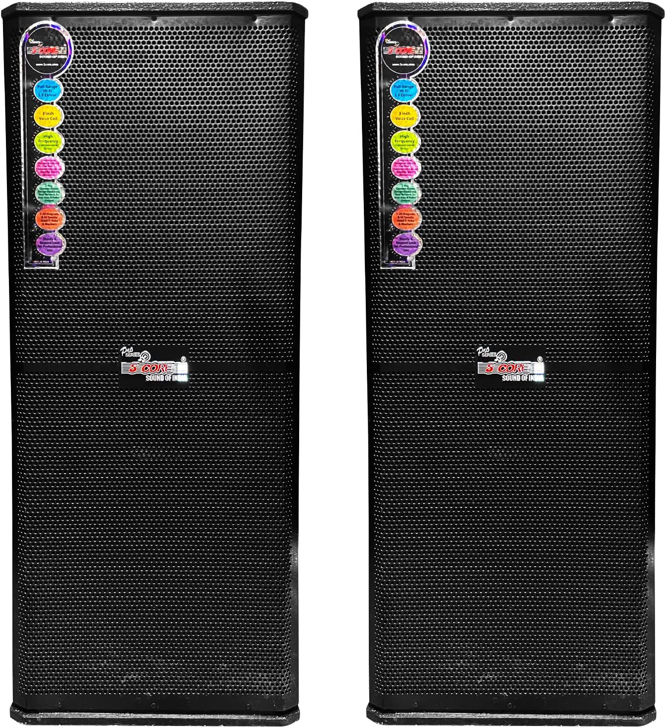 Premium Dual Passive 15" DJ Speakers 3 way 4 Ohm 700W RMS 15 inch in Pair Pro Audio Pa OD Speaker