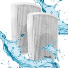 5Core Outdoor 20W 2Way Wall Speaker Surround Sound Indoor Home Patio Garden WST WHITE 2 PCS