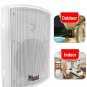 5Core Outdoor 20W 2Way Wall Speaker Surround Sound Indoor Home Patio Garden WST WHITE 2 PCS