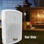 5Core Outdoor 20W 2Way Wall Speaker Surround Sound Indoor Home Patio Garden WST WHITE 2 PCS