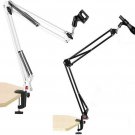 5 Core Microphone Suspension Boom ARM Mic Stand, Adjustable Scissor Arm Stand With Mic Clip