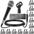 5 Core Vocal Dynamic Cardioid Handheld Microphone 12 Pk Neodymium Magnet Unidirectional Mic
