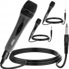 5 Core Premium Vocal Dynamic Cardioid Handheld Microphone 3 Pack Unidirectional Mic with 12ft