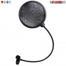 Professional Microphone Pop Filter Shield Compatible Dual Layered Wind Pop Screen