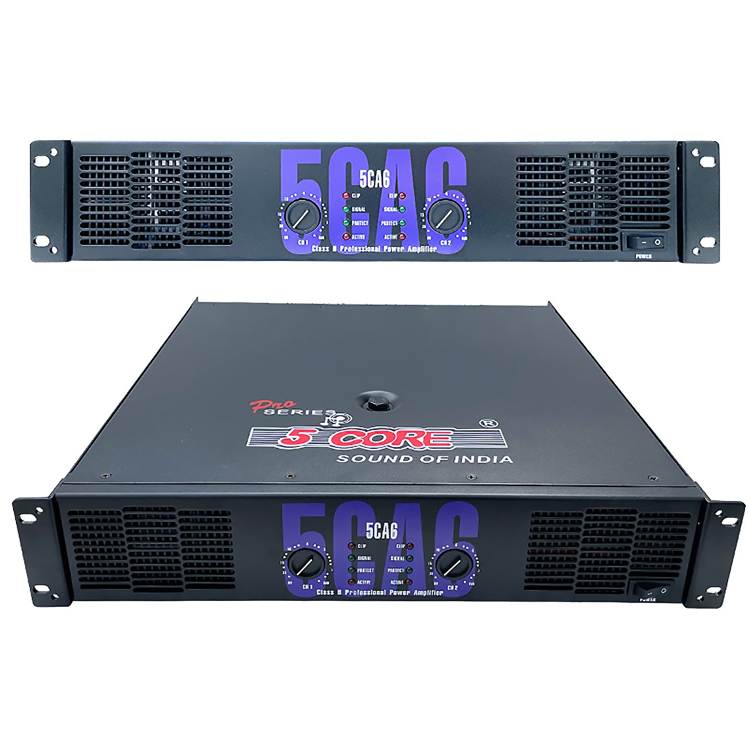 5 Core 2 Channel Professional Power Amplifier-3U 900W 4â�¦ High Powered AMP CA 6