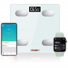 5Core Digital Bathroom Scale for Body Weight Fat Smart Bluetooth Rechargeable BBS HL B WH