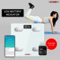 5Core Digital Bathroom Scale for Body Weight Fat Smart Bluetooth Rechargeable BBS HL B WH