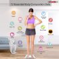 5Core Digital Bathroom Scale for Body Weight Fat Smart Bluetooth Rechargeable BBS HL B WH