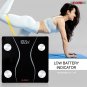 5 Core Digital Bathroom Scale for Body Weight Fat Rechargeable 400 lb/180kg BS 01 R BLK