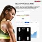 5 Core Digital Bathroom Scale for Body Weight Fat Smart Bluetooth Rechargeable BBS VL R BLK