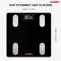 5 Core Digital Bathroom Scale for Body Weight Fat Smart Bluetooth Rechargeable BBS VL R BLK