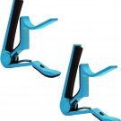 5 Core Capo Acoustic Fret Electric Clip Guitar String Instrument Clamp Blue LOT CAPO BLUE 2 Pcs