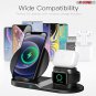 5Core 3 in1 15W Qi Wireless Charger Fast Charging Dock For Apple Watch Air Pods iPhone WCR 3