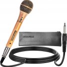 Premium Vocal Dynamic Cardioid Handheld Microphone Neodymium Magnet Unidirectional Mic