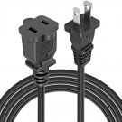 2-Prong Male-Female Extension Power Cord Cable, Outlet Extension Cable Cord EXC BLK 12FT