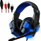 Esports Gaming Headset 3.5 mm Wired Stereo Over-ear Pro LED 3D Sound PC Xbox PS4 HDP GM1 B