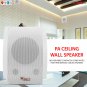 Indoor Wall Mount PA Speaker - 6.5 Inch 30 Watt Surface Mountable Public Address Speaker