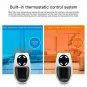 500W Wall Outlet Small Plug in Handy Premium Heater w/ Timer + Remote Control PIH