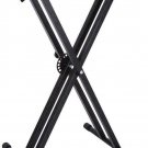 Premium Keyboard Stand Pro Adjustable Heavy-Duty Double X-Style and Pre-Assembled Electric Piano