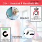 Wireless Microphone Headset 2.4G Wireless Mic Transmitter/Receiver Set with 40m