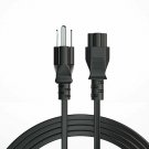 Extra Long 12ft 3 Prong Non-Polarized AC Wall Power Cable Cord for HP Dell