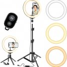 5core 8" Ring Light with 67" Adjustable Tripod Stand & Phone Holder for Live Stream/Makeup RL 8