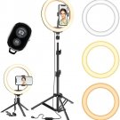 12" LED TIK Tok Ring Light with Tripod Stand Phone Holder Ringlight Stand for Makeup
