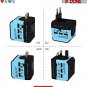 Charger Universal Adapter Multi Outlet Port 3 USB Phone Power All in One Multi Cable