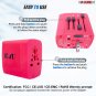 Charger Universal Adapter Multi Outlet Port 4 USB Phone Power All in One Multi Cable Multiple