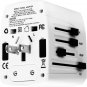 Charger Universal Adapter Multi Outlet Port 4 USB Phone Power All in One Multi Cable