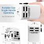 Charger Universal Adapter Multi Outlet Port 4 USB Phone Power All in One Multi Cable