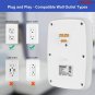 6 Outlet Extender 1225J Surge Protector With 4 USB Charger Port Wall Adapter WMS 6S 4USB