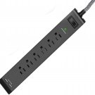 Surge Protector Extension Cord Power Outlet 6 Outlet 2 USB Multi Plug Power