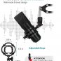Microphone Stand Adjustable Suspension Boom Scissor Arm Stand w/ Screw Adapter Shock Mount Pop