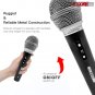 5Core 2PCS Microphone Neodymium Dynamic Mic XLR Audio Cardiod Karaoke w/Mic Clip ND-58 2PCS