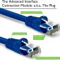 Cat6 Ethernet Cable, Internet Network LAN Patch Cords, Outdoor&Indoor ET 15FT BLU