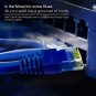 Cat6 Ethernet Cable, Internet Network LAN Patch Cords, Outdoor&Indoor ET 15FT BLU