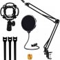 Microphone Stand 16 Inch Heavy Duty Adjustable Suspension Boom Scissor